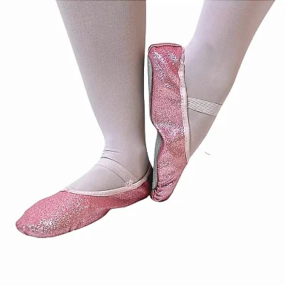 Sapatilha de Meia-Ponta Glitter - Marca Maria Chica - Cor Rosa