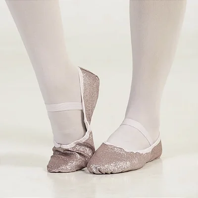 Sapatilha de Meia-Ponta Glitter - Marca Dancin - Cor Rosa