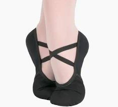 Sapatilha Glove Meia-Ponta Lona - Marca Dancin - Cor Preta