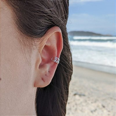 Piercing Fake de Prata Trabalhado