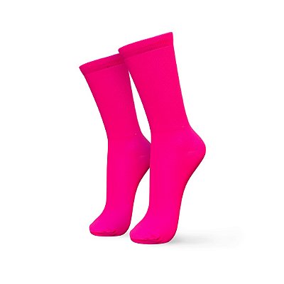 Meia Esportiva Poliamida Cano Longo Pink