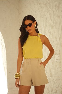 SHORT ALFAIATARIA PREGAS