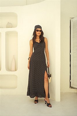 VESTIDO LONGO POÁ  ALÇA