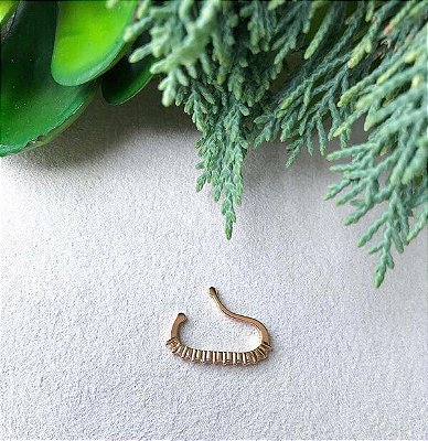 FALSO EAR HOOK ZIRCÔNIA GOLD