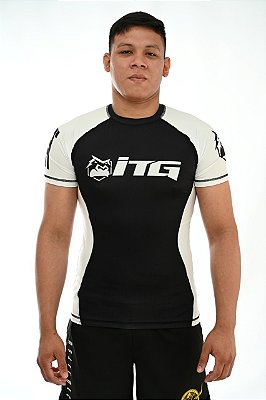Rash Guard Masculina ITG Manga Curta Branca EG
