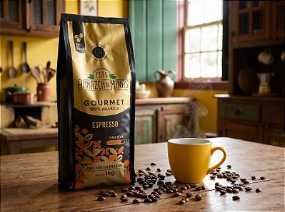 Café Gourmet Tipo Exportação 1kg - Torra Média - 7.5 Torrado em Grãos