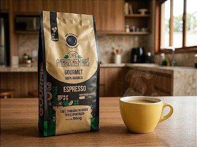Café Gourmet em Grãos Sul de Minas 500g - Torra Média 6.0 Chocolate - Espresso 100% Arábica