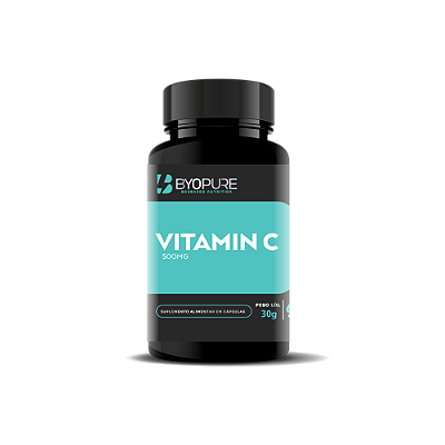 Vitamina C 500mg 60 Cápsulas Byopure — Imunidade e Antioxidante