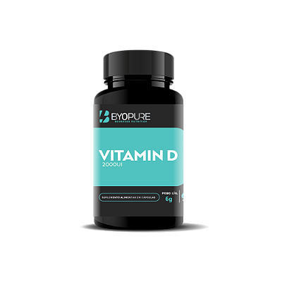 Vitamina D 2000UI 60 Cápsulas Byopure — Imunidade, Ossos e Músculos