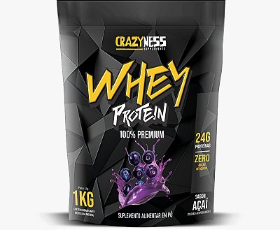 WHEY - 100% PREMIUM 1KG CRAZYNESS