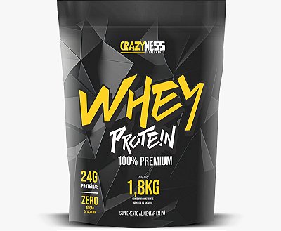 WHEY - 100% PREMIUM 1,8KG CRAZYNESS