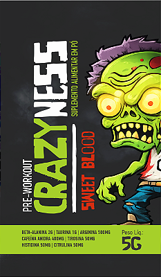 SACHÊ CRAZYNESS PRÉ-TREINO 5G CRAZYNESS