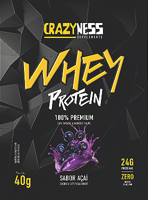 Sachê Whey Protein 100% Premium Crazyness 40g