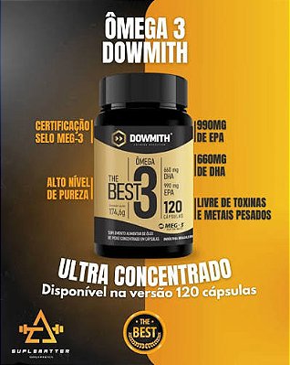 Ômega 3 The Best Dowmith – 120 Cápsulas