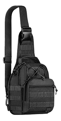 MOCHILA/BOLSA DE OMBRO  BRFORCE PATRULHA - PRETO