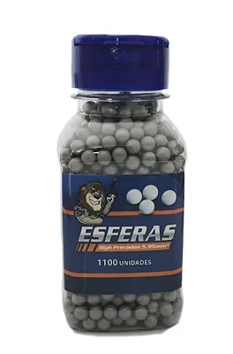 ESFERA AIRSOFT BBS LEAO 0.42G 6MM C/1100