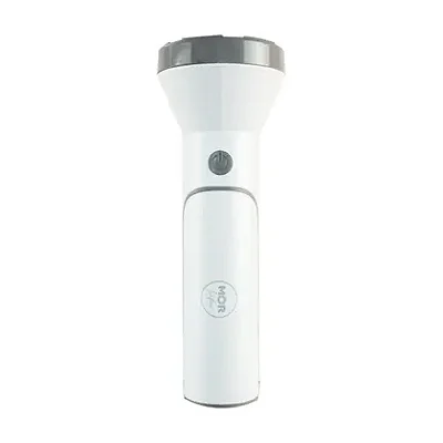 LANTERNA 140 LUMENS BRANCA RECARREGAVEL MOR
