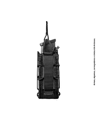 PORTA CARREGADOR RELOAD PISTOL INVICTUS PRETO