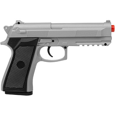 PISTOLA AIRSOFT VG PT92 SILVER- V21 MOLA 6MM