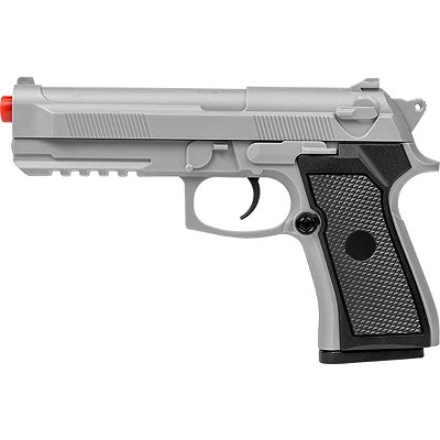 PISTOLA AIRSOFT VG PT92 SILVER- V21 MOLA 6MM