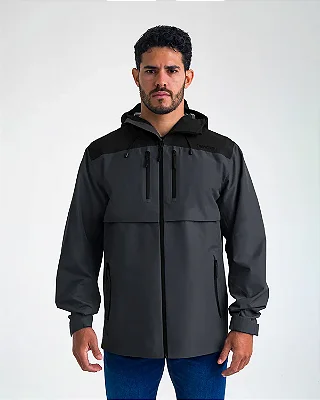JAQUETA URBAN OVERLAND INVICTUS MASCULINA PRETO E CHUMBO