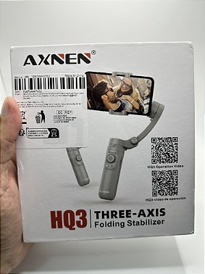 Estabilizador Gimbal 3 Eixos Axnen HQ3 + Tripé Cor Cinza