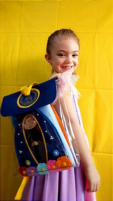 MOCHILA APARECIDA + Lousa+ Pescaria + Quebra Cabeça