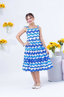 Vestido  infantil menina nuvem