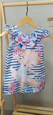 Vestido infantil raposa bailarina
