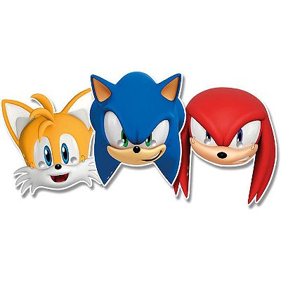 Máscara Sonic - 6 unidades