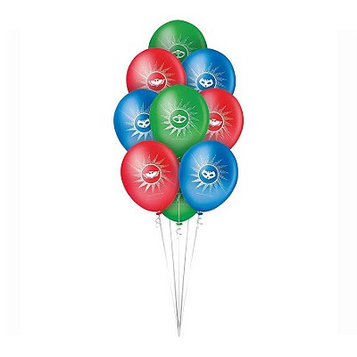 Balões Bexigas Festa PJ Masks - 9 Polegadas (23cm) - 25 Unidades