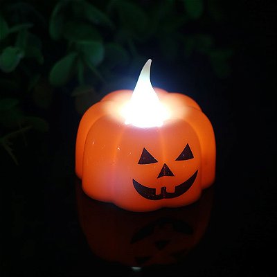 Vela Led Abóbora Halloween