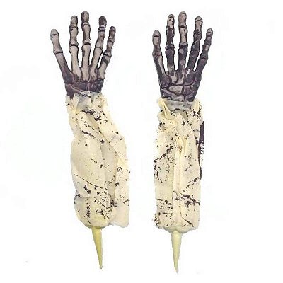 Mãos de Esqueleto para Decoração 2 unidades