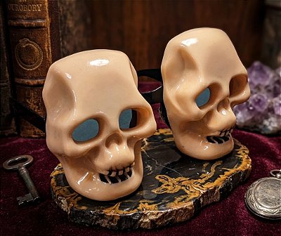 Óculos Caveira Acoplada Halloween