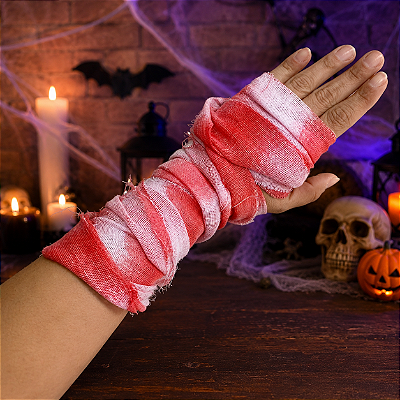 Faixa Sangrenta Halloween – Curativo Fake para Fantasia - 10cm x 10m