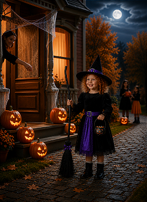 Abóbora Kids Dark Mini Balde Halloween - 8cm