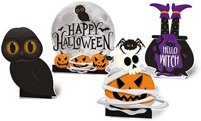 Decoração de Mesa Halloween 28cm - 4 Unidades