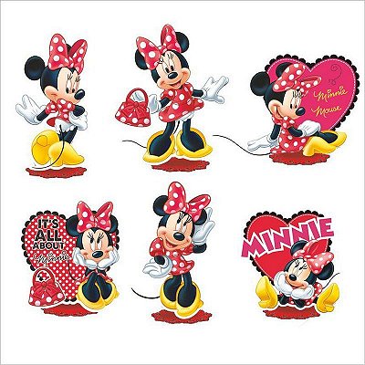 Kit Decorativo Minnie EVA - 6 unidades