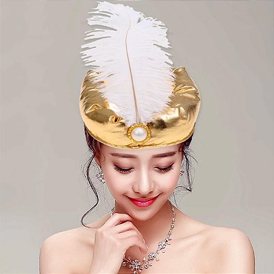 Chapéu Alibaba com Pena