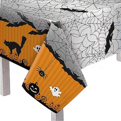 Toalha Plástica De Mesa Principal Halloween - 118cm x 180cm