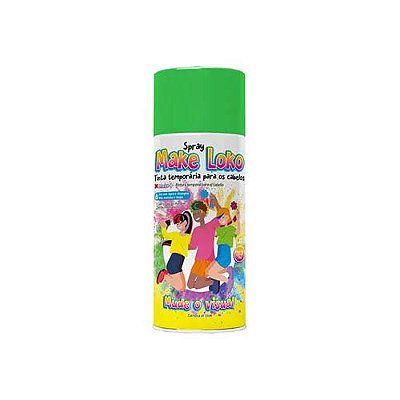 Tinta Spray Temporária Para Cabelo Verde - 120 ml
