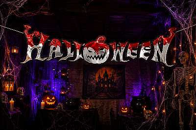 Faixa Halloween com Impressão Metalizada – Destaque Brilhante para sua Decoração!