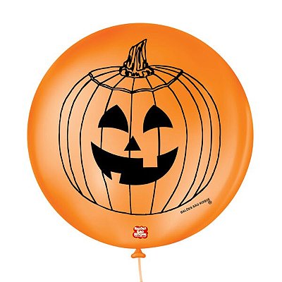 Balão Abóbora Halloween 5 polegadas - 15 unidades