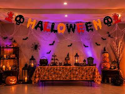 Faixa Decorativa Feltro Halloween - 2 Metros