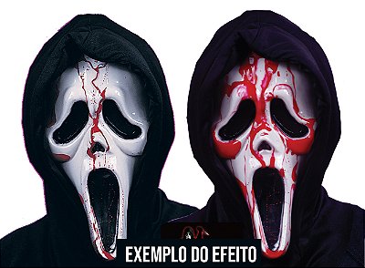 Máscara Caveira Esguicha Sangue Halloween - 1 Unidade