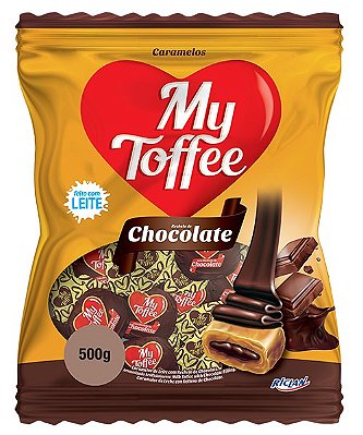 Bala Caramelo Recheio Chocolate My Toffee 500g