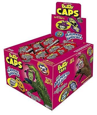 Chiclete Caps Monstro Tutti Frutti c/100 - Buzzy