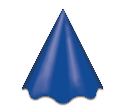 Chapéu de Aniversário Festa - Azul - 8 unidades