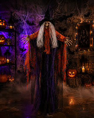 Bruxa para Pendurar Halloween - 50 cm