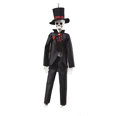 Esqueleto Noivo Elegante Halloween - 40cm